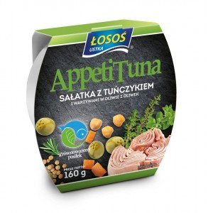 Losos tonhalsaláta zöldséges olívaolajban 160g