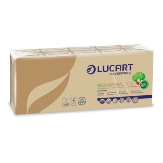 Lucart econatural papírzsebkendő 90db Lucart econatural papírzsebkendő 90db