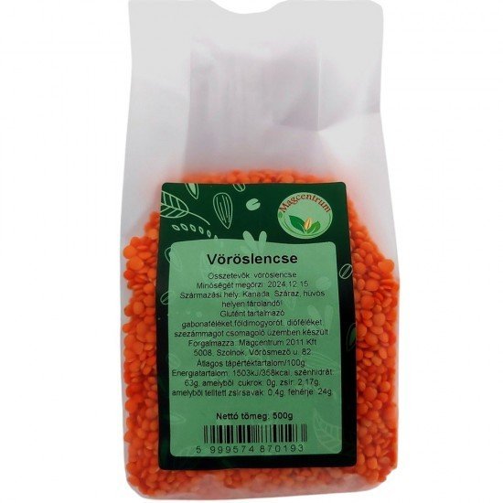 Magcentrum vöröslencse egész 500g Magcentrum vöröslencse egész 500g