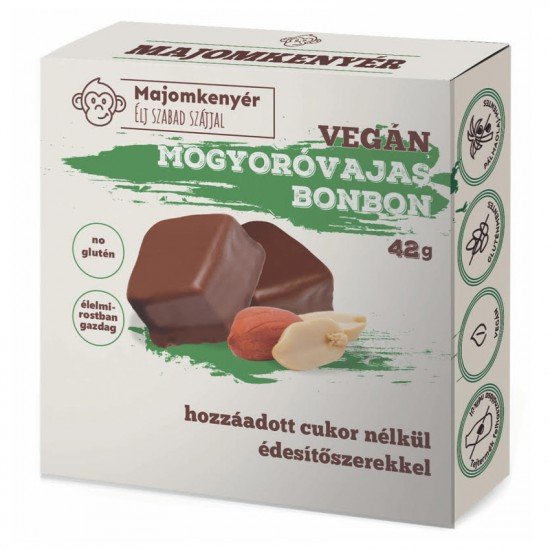 Majomkenyér bonbon mogyoróvajas vegán 42g