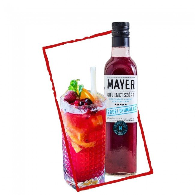 Mayer erdei gyümölcs szörp édesítőszerrel 500ml