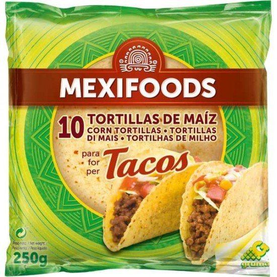 Mexifoods kukorica tortilla 16 cm 250g