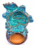 MIA box Visszaáramló Füstölőkúp Tartó Calabash zöld mohával MIA box Visszaáramló Füstölőkúp Tartó Calabash zöld mohával