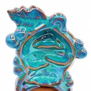 MIA box Visszaáramló Füstölőkúp Tartó Calabash zöld mohával