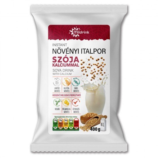 Mildrink szója italpor kalciummal 400g Mildrink szója italpor kalciummal 400g