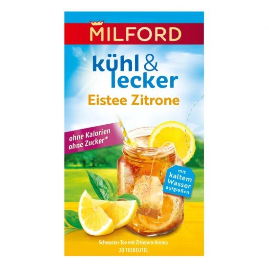 Milford kühl&lecker fekete tea citrom 20db