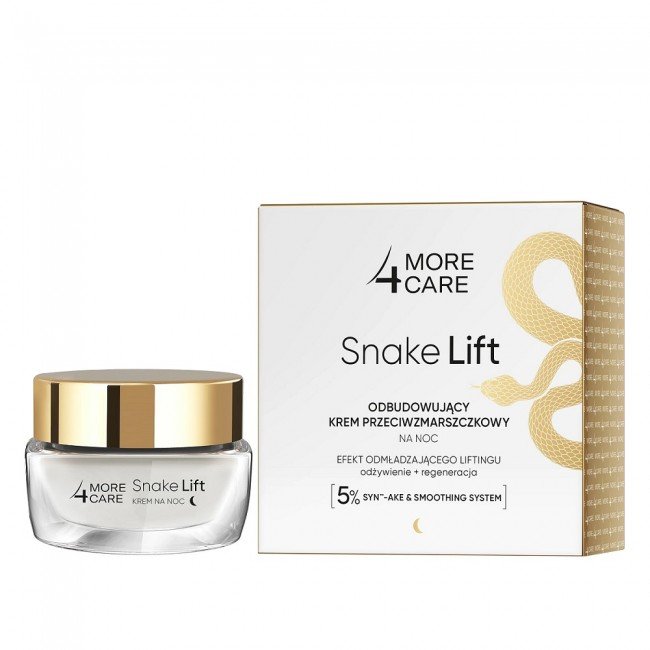 More 4 Care Snake Lift Regeneráló ránctalanító éjszakai arckrém 50ml More 4 Care Snake Lift Regeneráló ránctalanító éjszakai arckrém 50ml