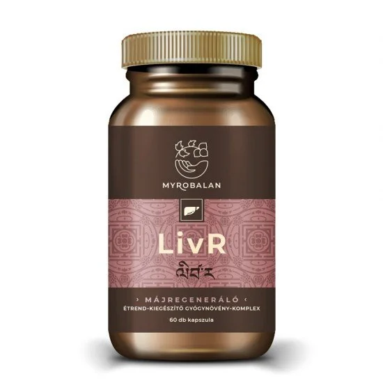 Myrobalan livr májtisztító- és regeneráló gyógynövény-komplex vegán kapszula 60db