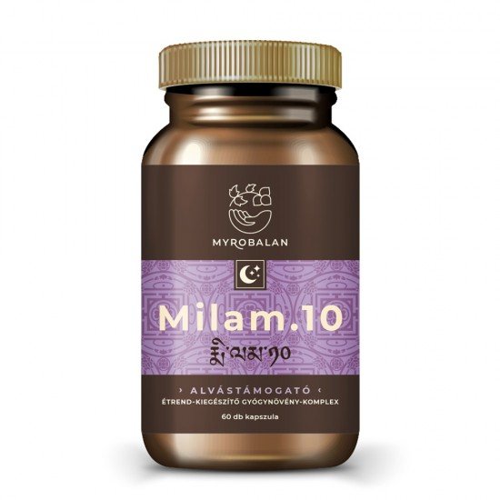 Myrobalan milam.10 pihentető alvás gyógynövény-komplex vegán kapszula 60db