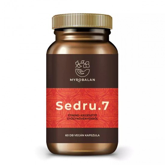 Myrobalan sedru.7 emésztést serkentő gyógynövény-komplex vegán kapszula 60db