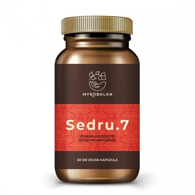 Myrobalan sedru.7 emésztést serkentő gyógynövény-komplex vegán kapszula 60db