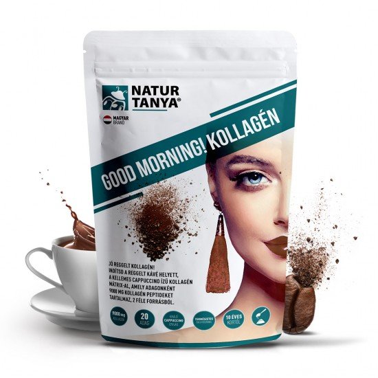 Natur Tanya GOOD MORNING hal és marha kollagén peptidek por cappuccino 320g