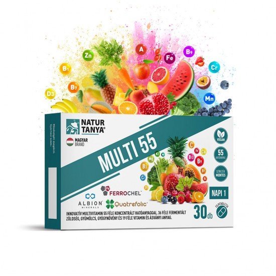 Natur Tanya Multi 55 multivitamin tabletta 30db