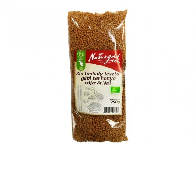 Naturgold bio tönköly tészta teljes őrlésű gépi tarhonya 250g Naturgold bio tönköly tészta teljes őrlésű gépi tarhonya 250g