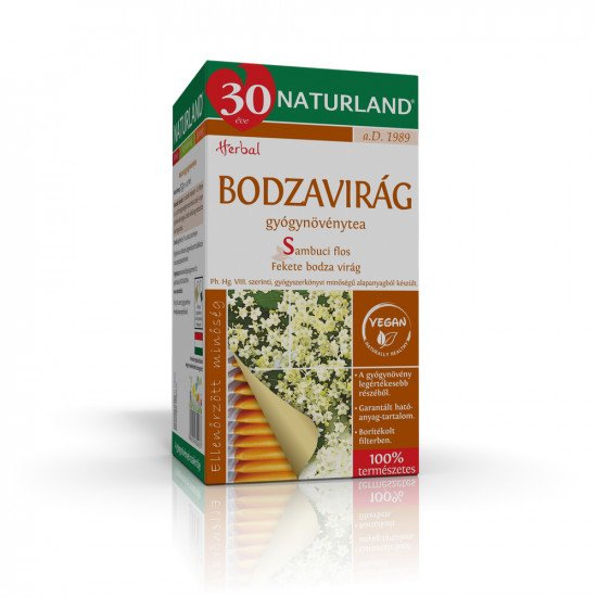 Naturland bodzavirág tea 25 filter