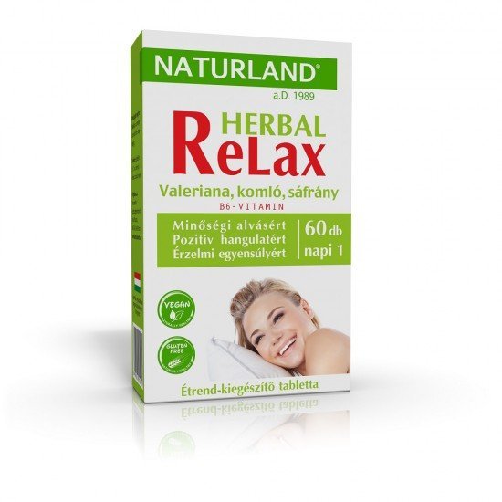Naturland herbal relax tabletta 60db
