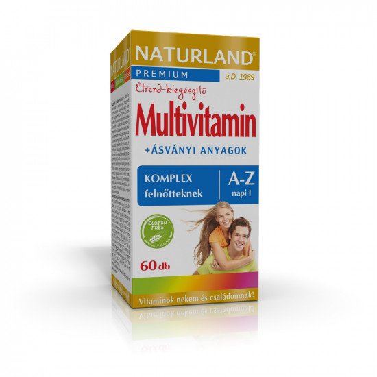 Naturland multivitamin a-z tabletta 60db