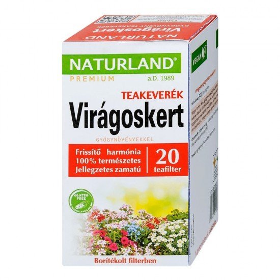 Naturland prémium virágoskert gyógynövény tea 20filter