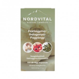 Nordvital fokhagyma-galagonya-fagyöngy kapszula 100db