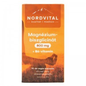 Nordvital magnézium-biszglicinát vegán kapszula 90db