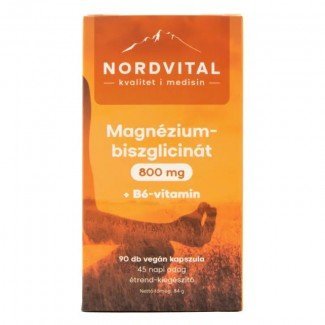 Nordvital magnézium-biszglicinát vegán kapszula 90db