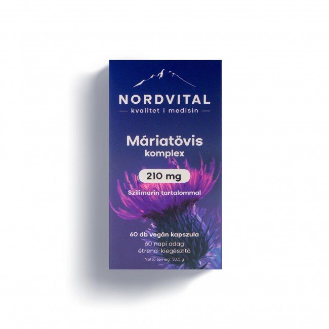 Nordvital máriatövis komplex 210mg kapszula 60db
