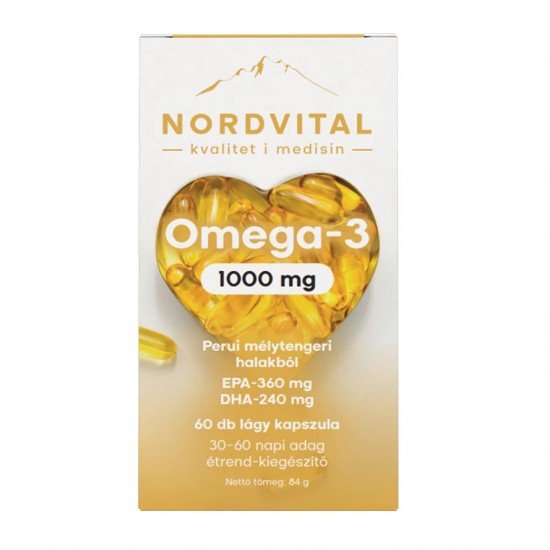 Nordvital omega-3 halolaj kapszula 60db Nordvital omega-3 halolaj kapszula 60db
