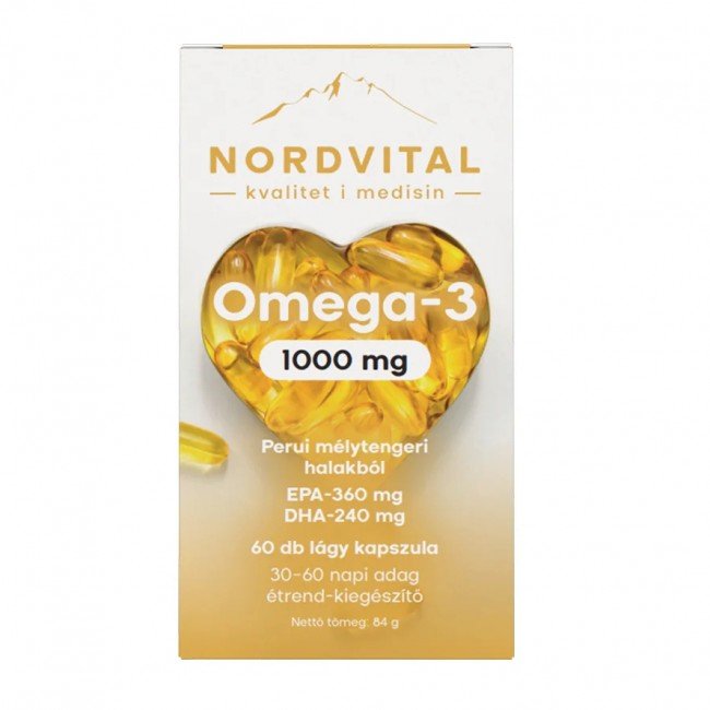 Nordvital omega-3 halolaj kapszula 60db