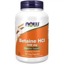 Now Betaine HCI 120 kapszula 648mg 