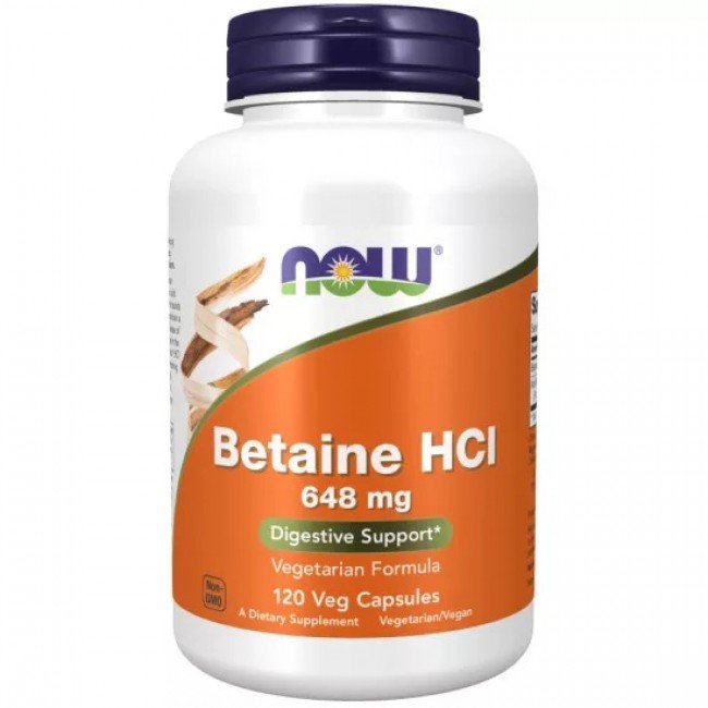 Now Betaine HCI kapszula 648mg 120db