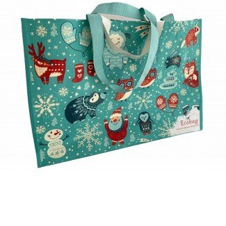 Ökotáska karácsonyi állatok és jeti - óriás 1db 