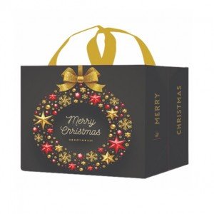 Ökotáska karácsonyi antracit - kicsi 1db Ökotáska karácsonyi antracit - kicsi 1db