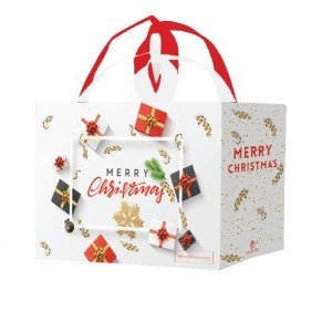 Ökotáska karácsonyi fehér - óriás 1db Ökotáska karácsonyi fehér - óriás 1db