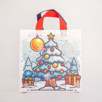 Ökotáska karácsonyi fenyőfa - kicsi 1db 