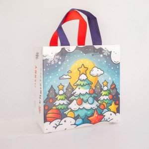 Ökotáska karácsonyi fenyőfa - kicsi 1db 