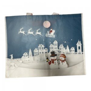 Ökotáska karácsonyi hóemberek 1db Ökotáska karácsonyi hóemberek 1db