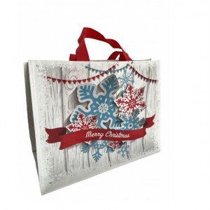 Ökotáska karácsonyi hópelyhes - közepes 1db Ökotáska karácsonyi hópelyhes - közepes 1db