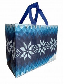 Ökotáska karácsonyi kötött hópihe - közepes 1db
