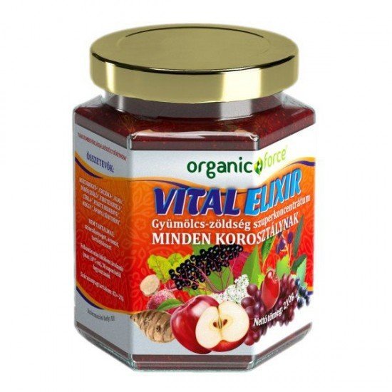 Organic force vitalelixír gyümölcs-zöldség 210g
