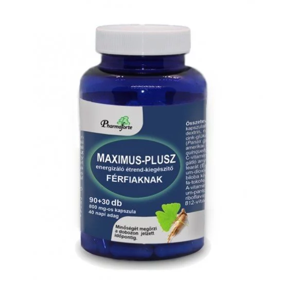 Pharmaforte Maximus-plusz energizáló 120db Pharmaforte Maximus-plusz energizáló 120db