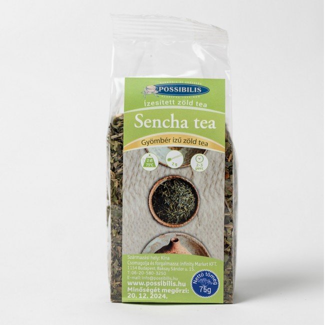 Possibilis zöld tea sencha gyömbér ízű 75g