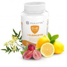 Riavita c+d vitamin quercetinnel kapszula 90db