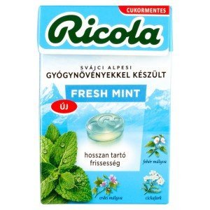Ricola cukorka fresh mint 40g Ricola cukorka fresh mint 40g