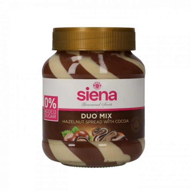 Siena duo mix kakaós mogyorós tejkrém édesítőszerrel 400g