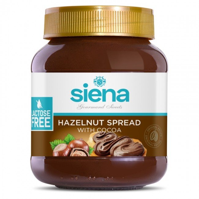 Siena kakaós mogyorókrém laktózmentes 400g