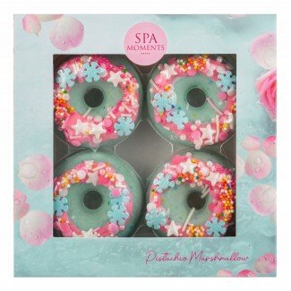 Spa Moments Cukorkás Fánk Fürdőbomba szett - Pisztáciás Pillecukor 4x60g