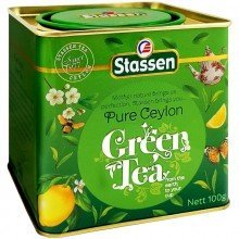 Stassen zöld tea szálas fémdobozos 100g