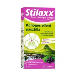 Stilaxx köhögés elleni pasztilla 28db