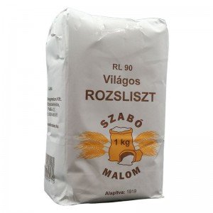 Szabó malom világos rozsliszt rl-90 1000g