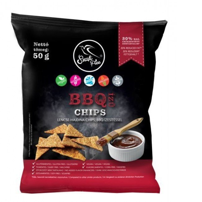 Szafi free chips bbq ízű 50g